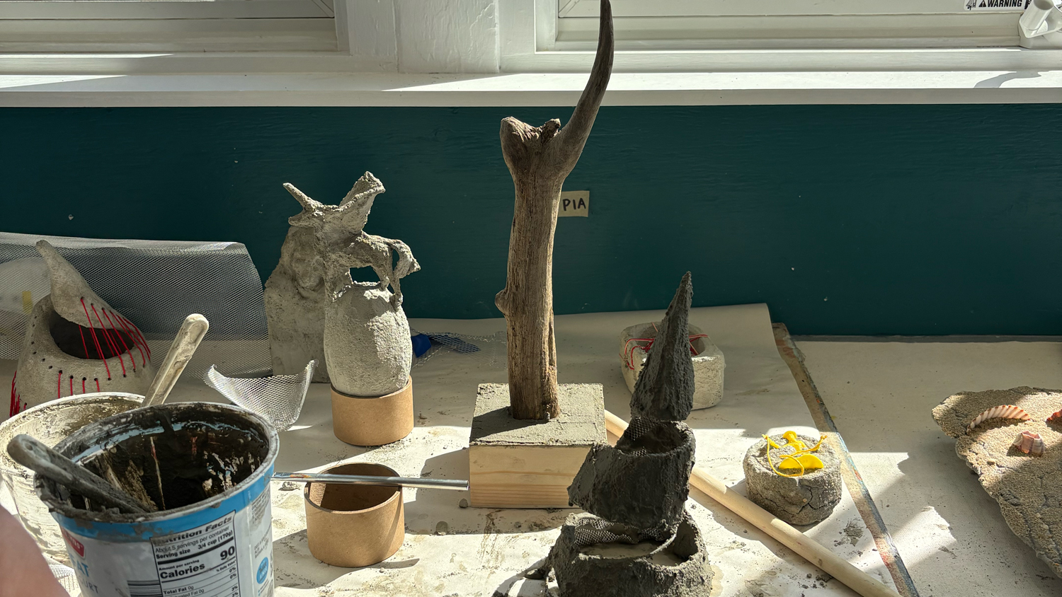 Cement Sculpture Art Class